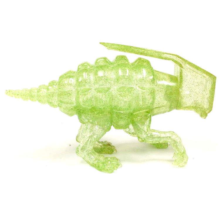 Dinogrenade - Clear Glitter Green by Ron English