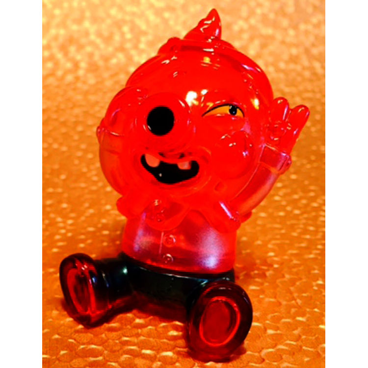 TRANS RED UH OH GLOBBY by Bwana Spoons