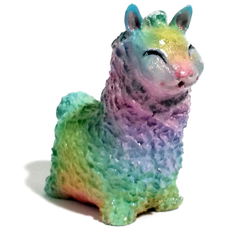 Rainbow Llama by Candie Bolton