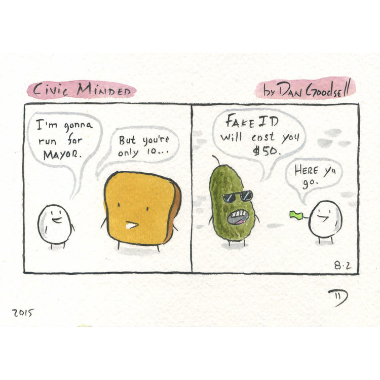 Mr. Toast #080215 by Dan Goodsell