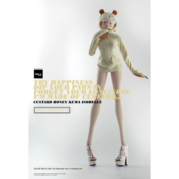 CUSTARD HONEY KUMA ISOBELLE 24" by TP Louise