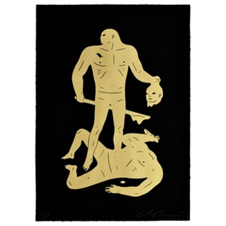 Judgment (Black & Gold) by Cleon Peterson