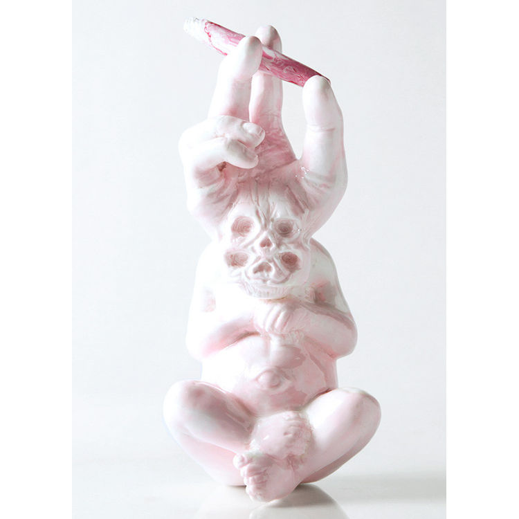 Bastard Children - White & pink marble by Mirfak Prabowo