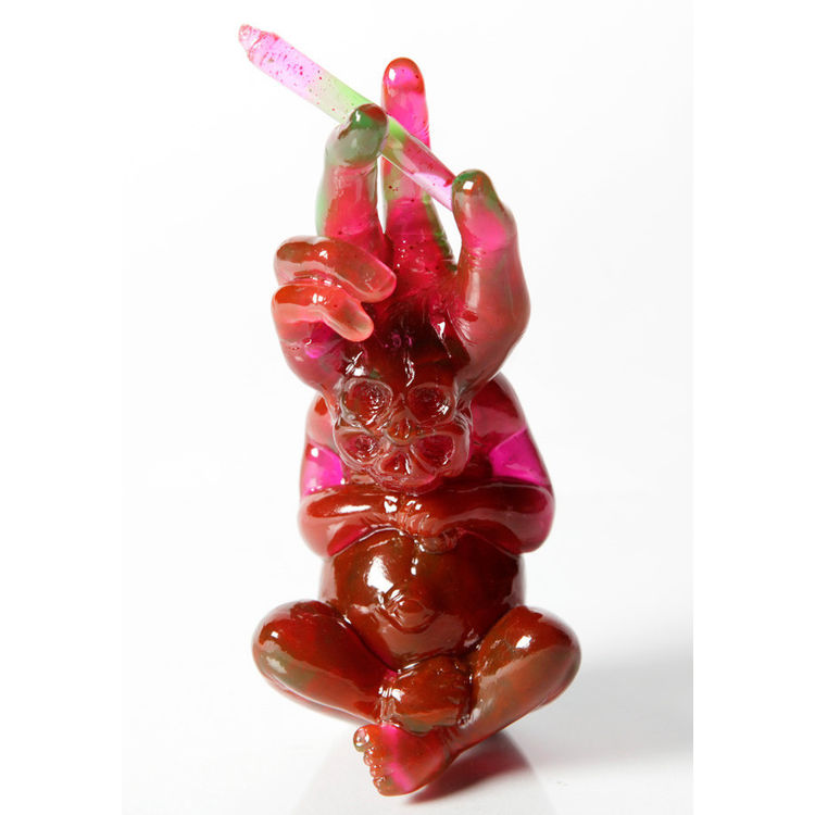 Bastard Children - Transluscent red & green marble by Mirfak Prabowo