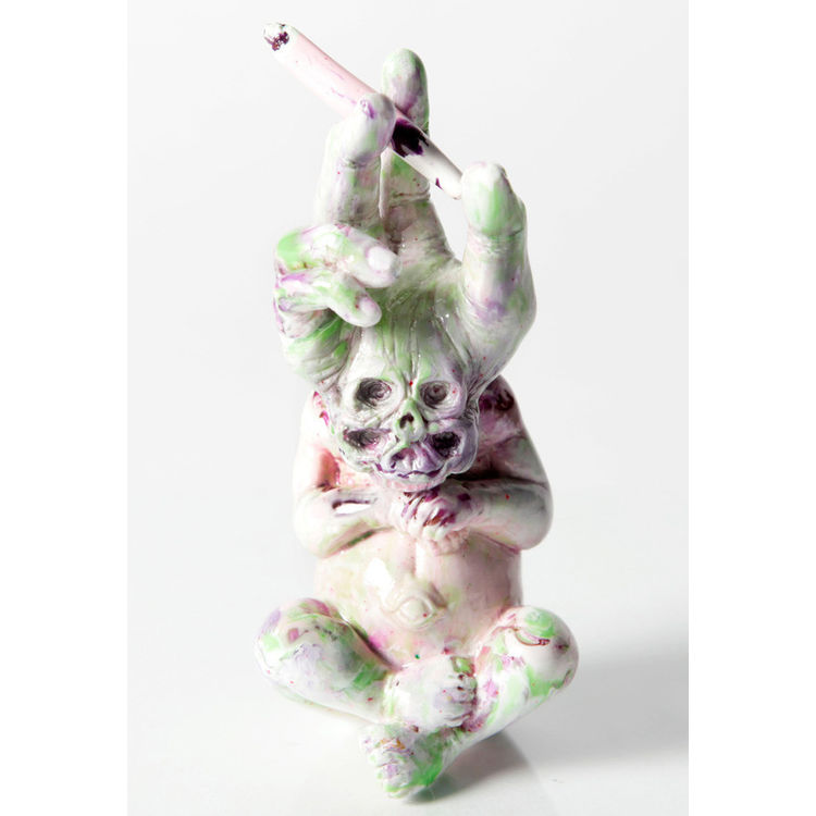 Bastard Children - Pink, purple & green marble by Mirfak Prabowo
