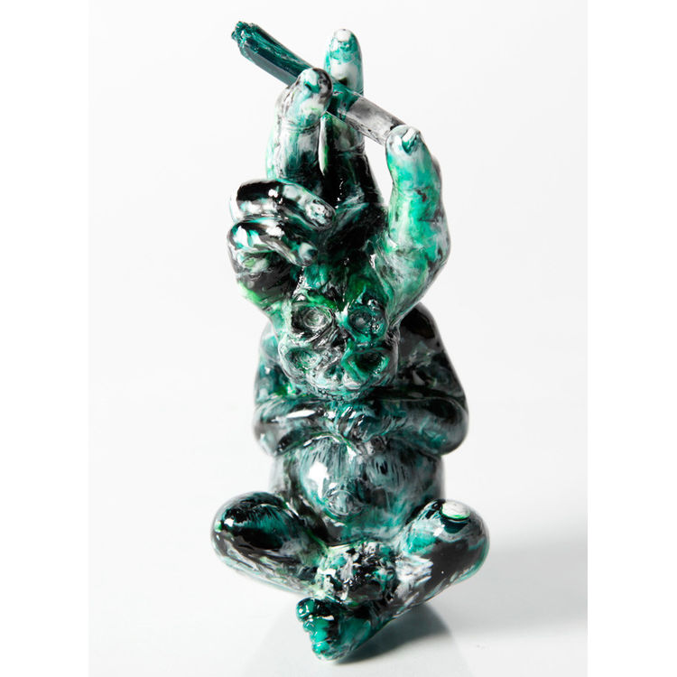 Bastard Children - Green & black marble by Mirfak Prabowo