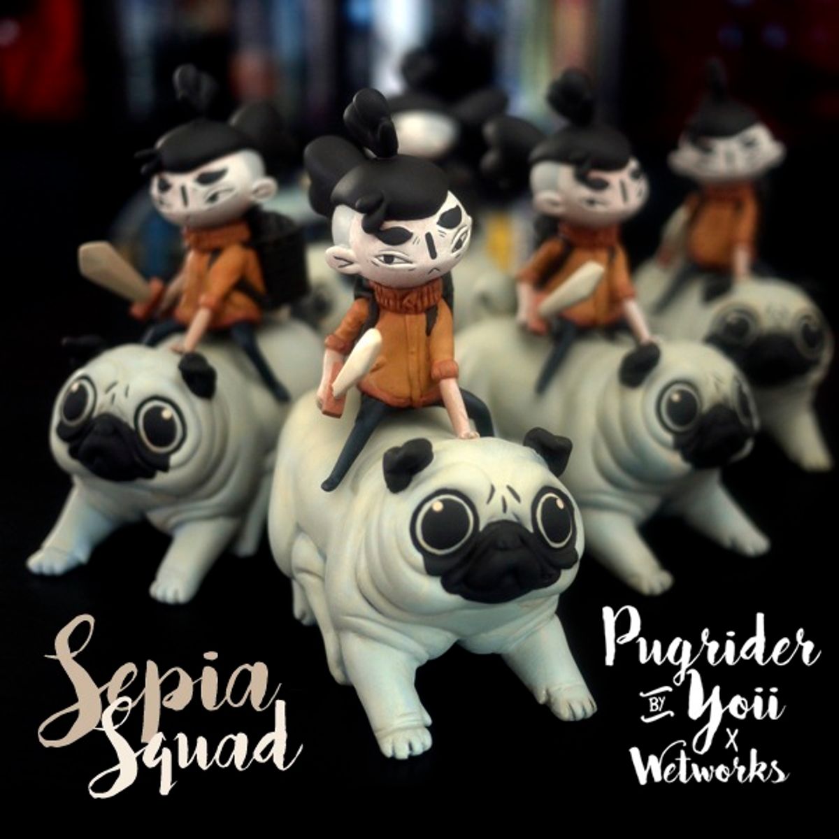 Sepia Squad Pugrider