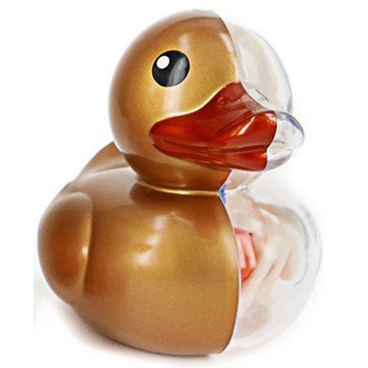 Rubber Ducky Anatomy - Gold by Jason Freeny