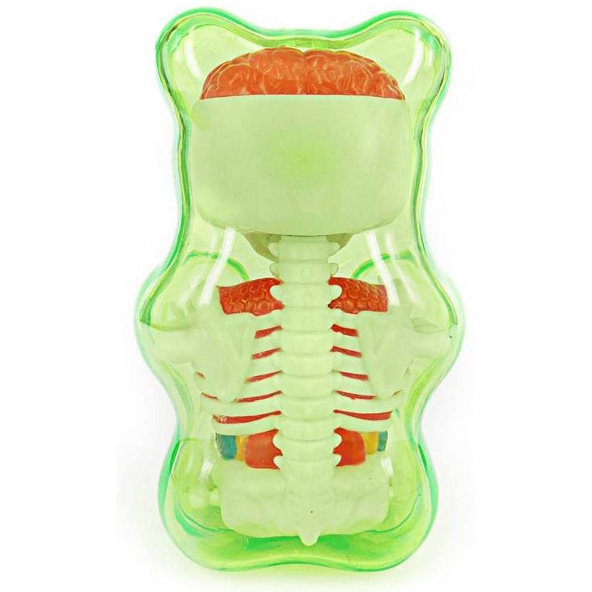 Baby Clear Gummi Bear Funny Anatomy - Green