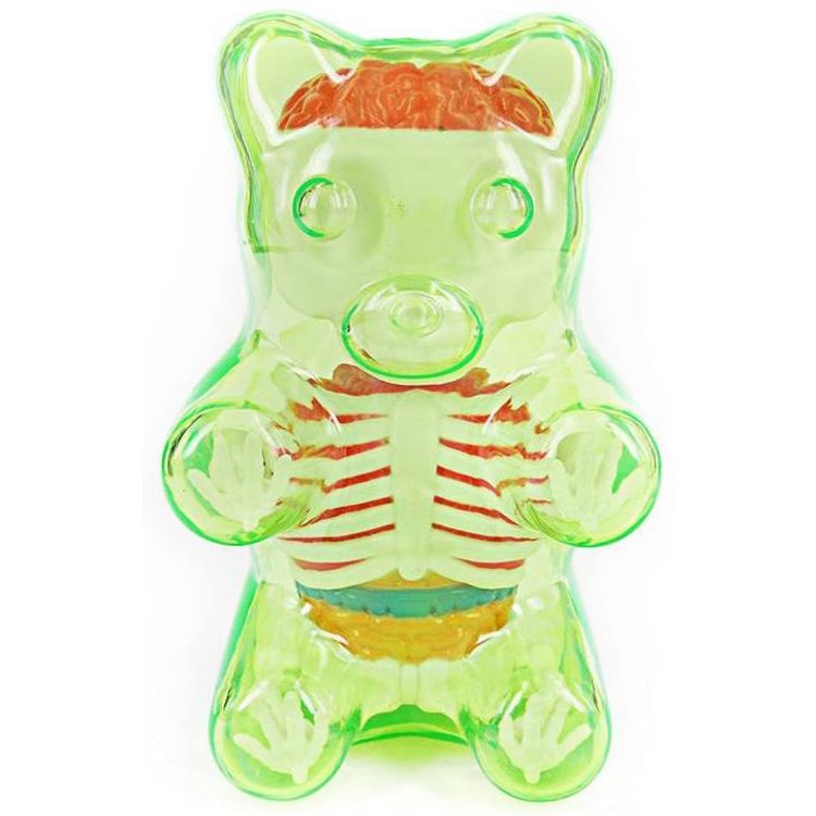 Baby Clear Gummi Bear Funny Anatomy - Green by Jason Freeny