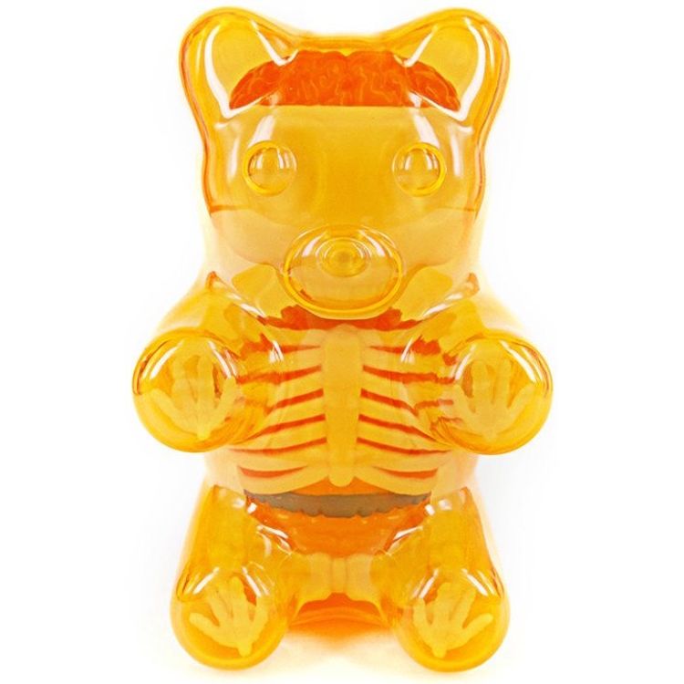 Baby Clear Gummi Bear Funny Anatomy - Orange by Jason Freeny