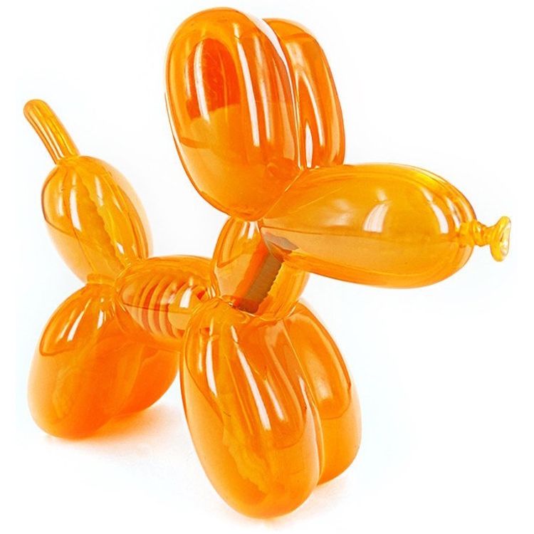 Baby Clear Balloon Dog Funny Anatomy - Orange by Jason Freeny