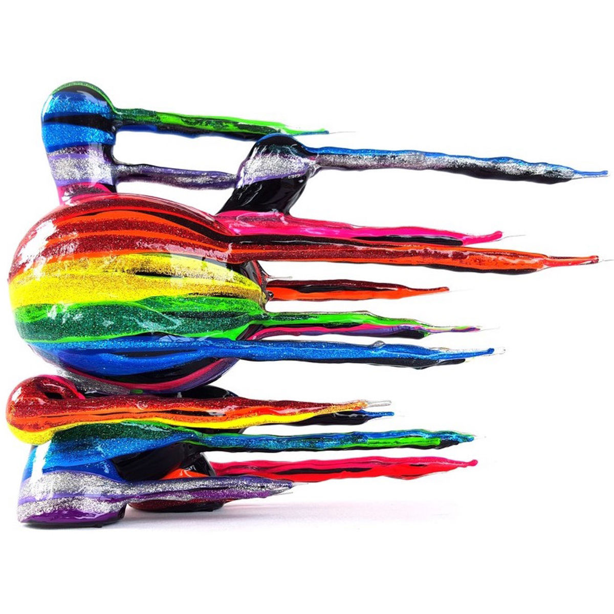 Blown Away 8" - Rainbow Glitter Jam