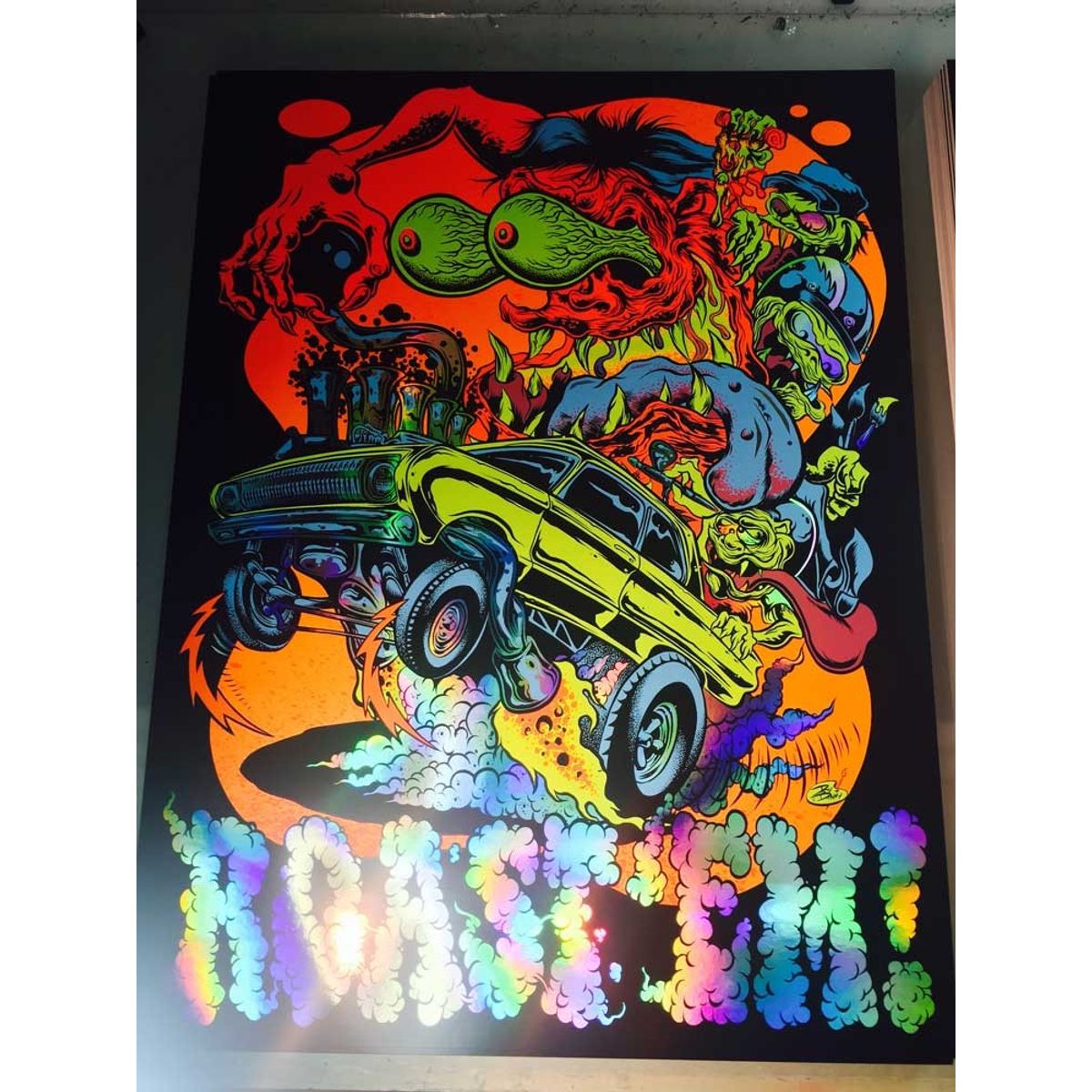 Roast 'Em Poster Chrome