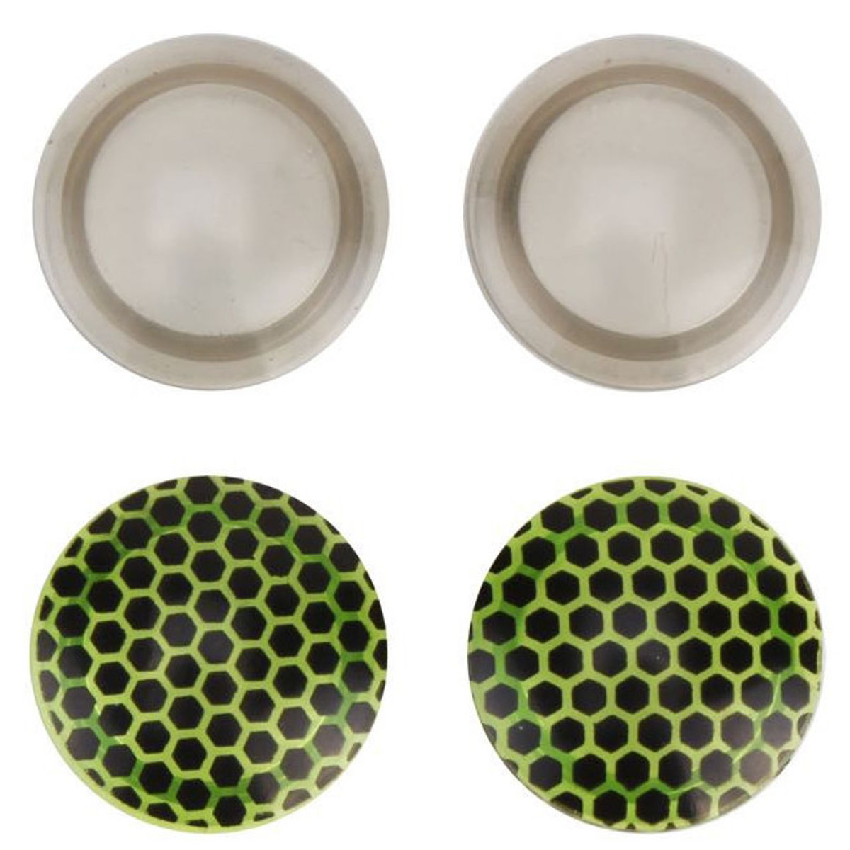 Light Grey / Green RVS Bug Lenses (6" Squadt)