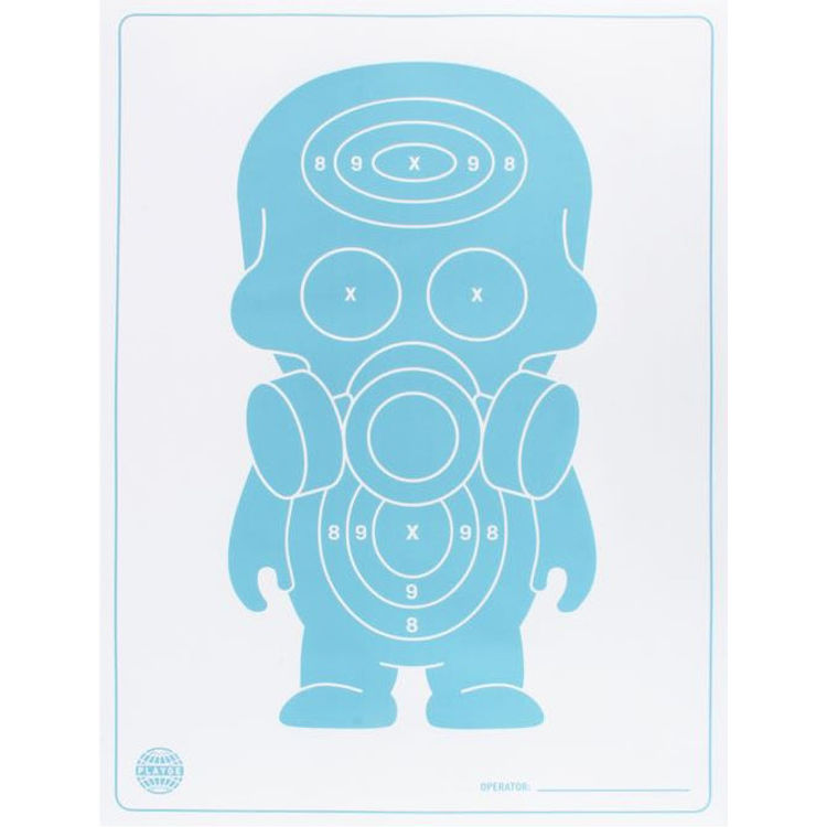 Blue Gassed Target by Ferg