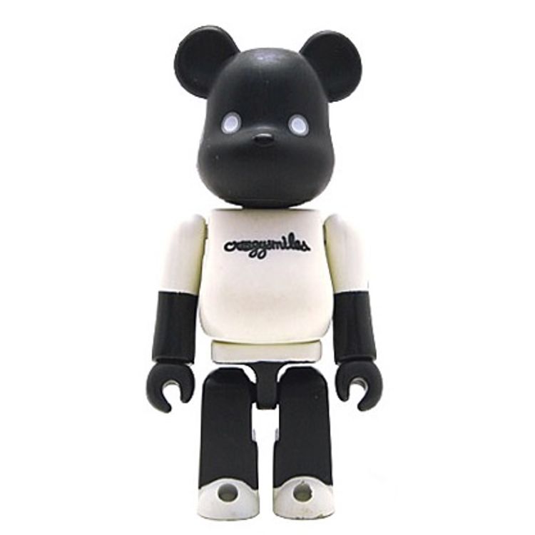 Toycon Crazysmiles Black Be@rbrick - 100% by Michael Lau