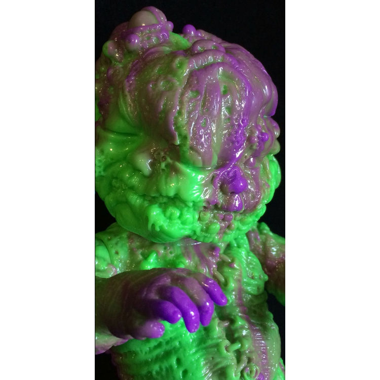AUTOPSY ZOMBIE STABLE BABY - NEON PUKE - GREEN/PURPLE by Miscreation Toys (Jeremi Rimel)