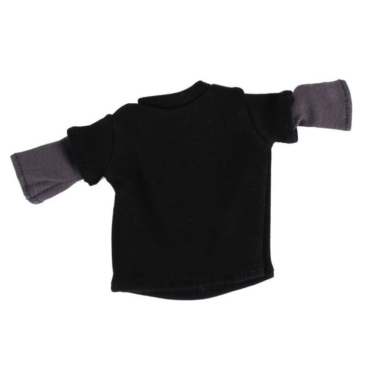 Black Tee with Grey Sewn-in Sleeves (6" Squadt) by Ferg