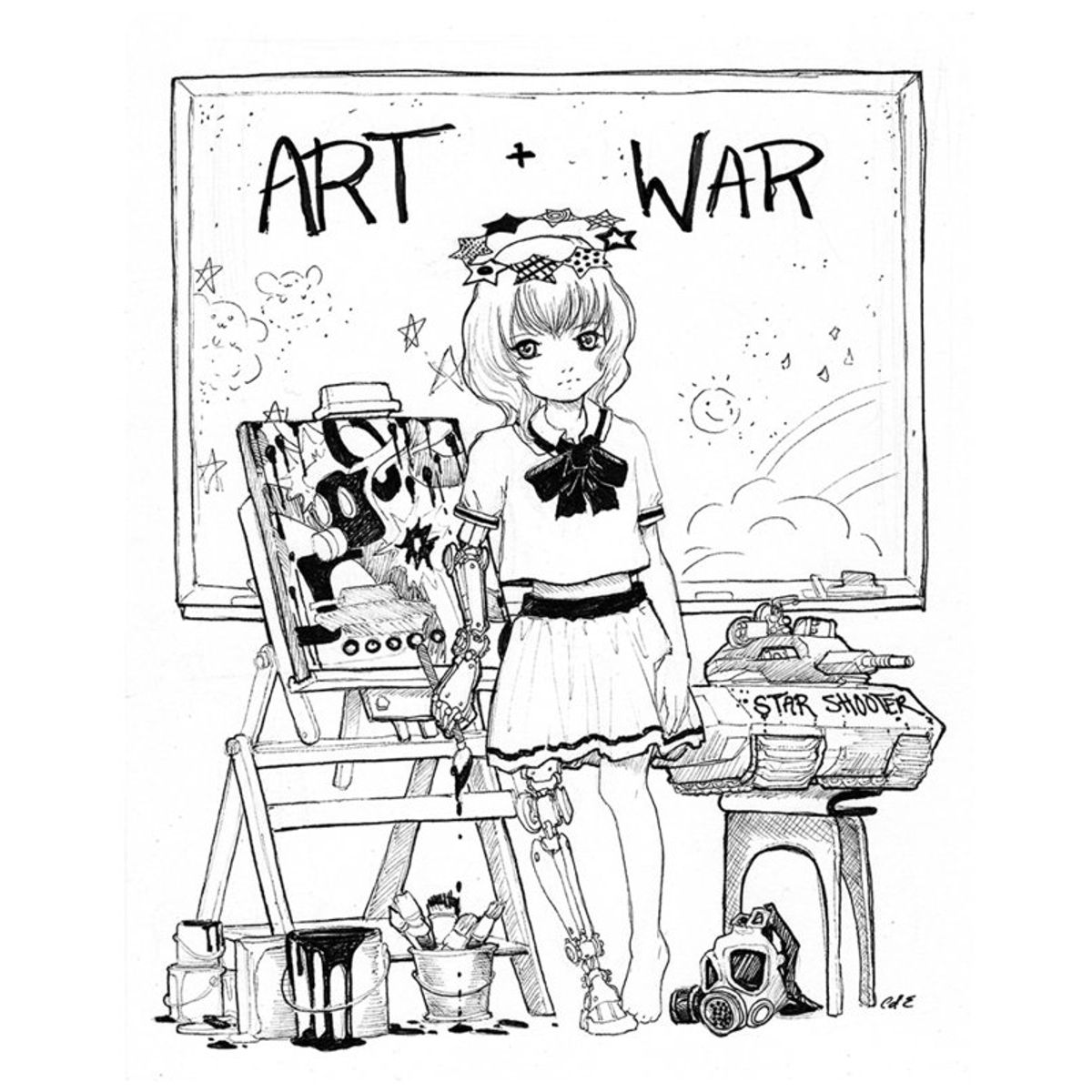 The Painter Drawing