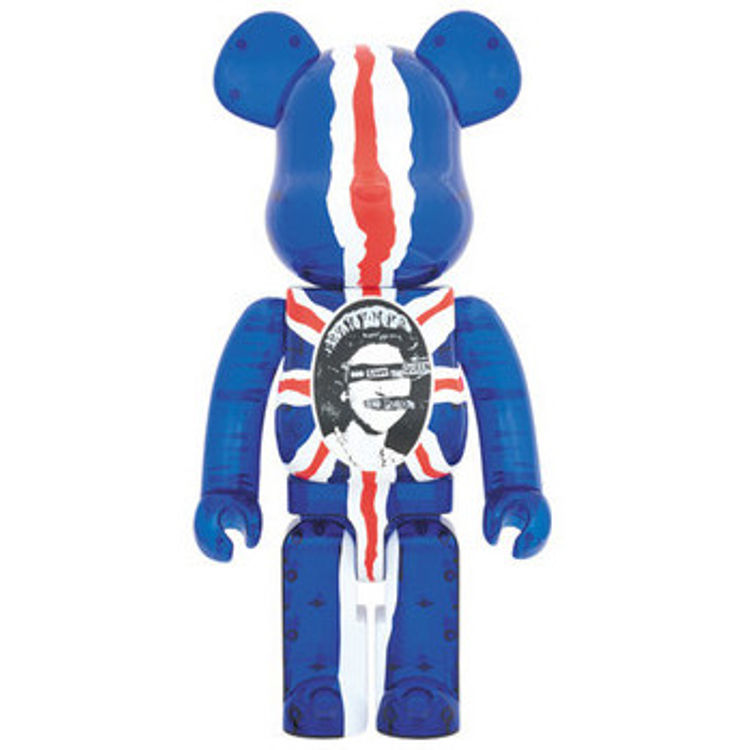 1000% God Save The Queen Clear Bearbrick by Sex Pistols