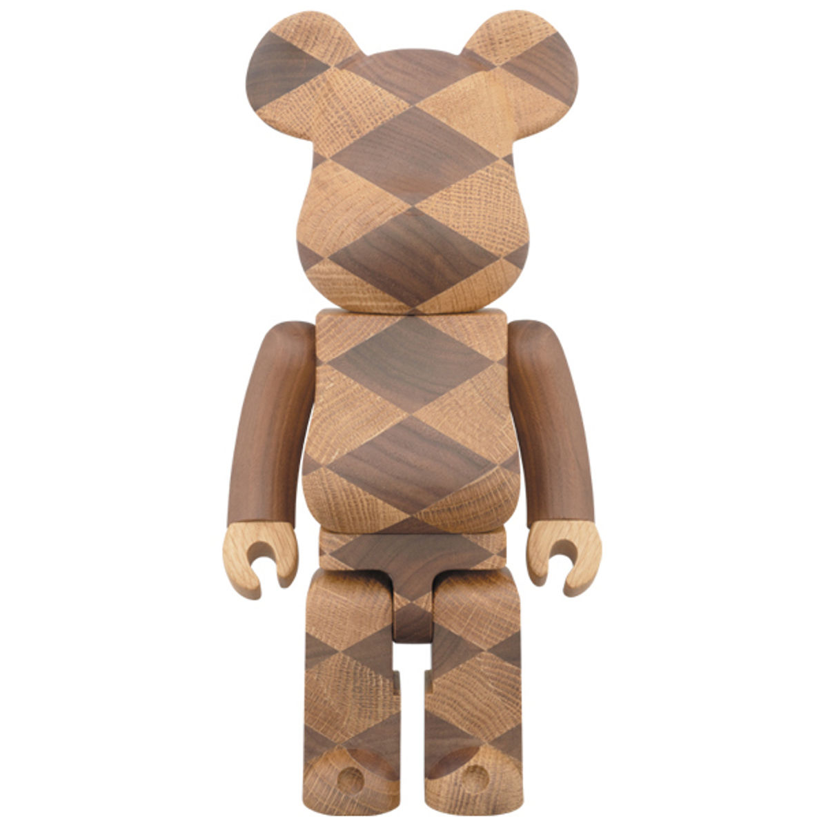 400% Woven Wood Karimoku Be@rbrick