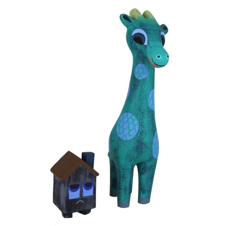 Giraffagon and House by Michelle Valigura