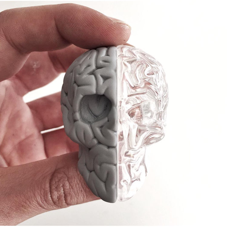 MINI SKULL BRAIN CLEAR/MONO EDITION by Emilio Garcia