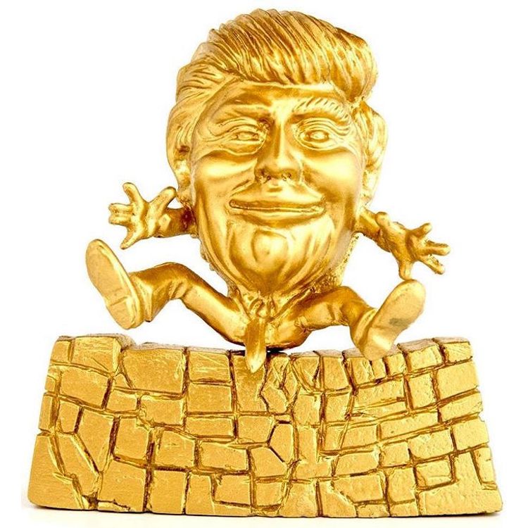 Trumpty Dumpty - Gold by Ron English