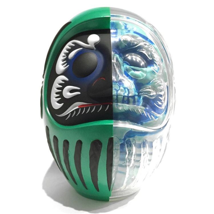DARUMA SKULL X-RAY FULL COLOR GREEN by Secret Base