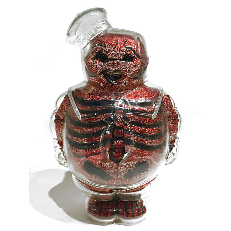 MARSHMALLOW MAN X-RAY - RED GLITTER by Secret Base