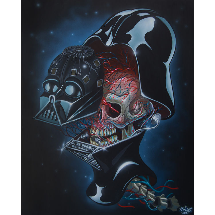 Dissection of Darth Vader's Head by Nychos