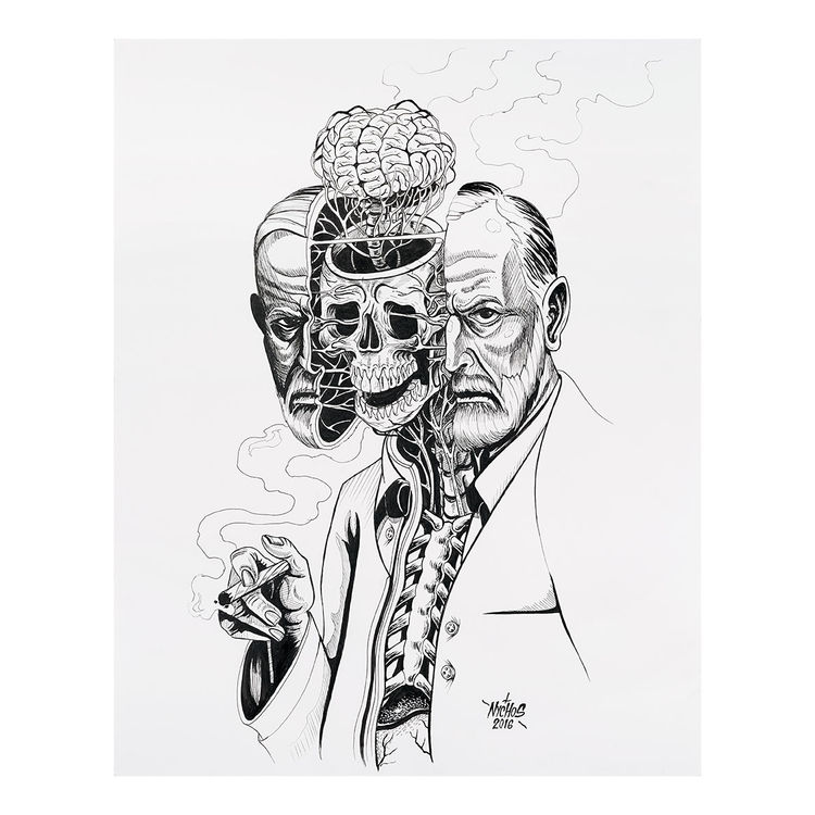 Dissection of Sigmund Freud by Nychos