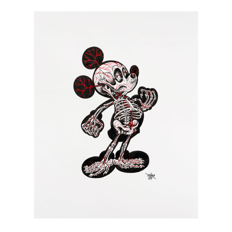X-Ray of Mickey by Nychos