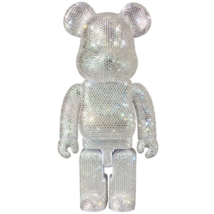 Be@rbrick PLUS Crystal - Silver 400% by Medicom