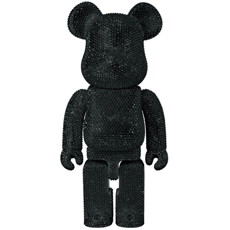 Be@rbrick PLUS Crystal - Black 400% by Medicom