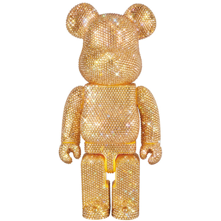 Be@rbrick PLUS Crystal - Gold 400% by Medicom