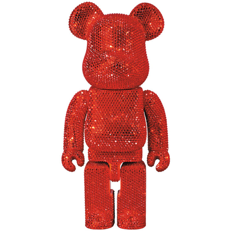 Be@rbrick PLUS Crystal - Red 400% by Medicom