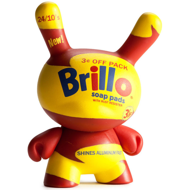 Yellow & Red Brillo by Andy Warhol