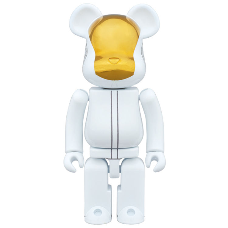 100% White Suits with Gold Ver : Daft Punk Bearbrick by Medicom