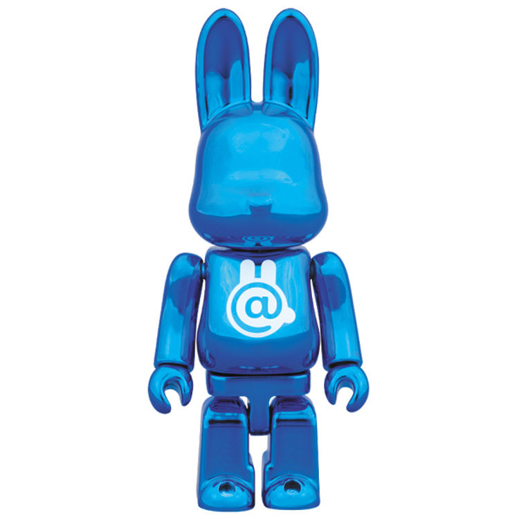 100% R@bbrick Chrome Blue by Medicom