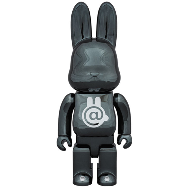 400% R@bbrick Chrome Black by Medicom