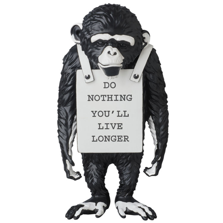 Original Color Monkey Sign by Banksy (Brandalised)