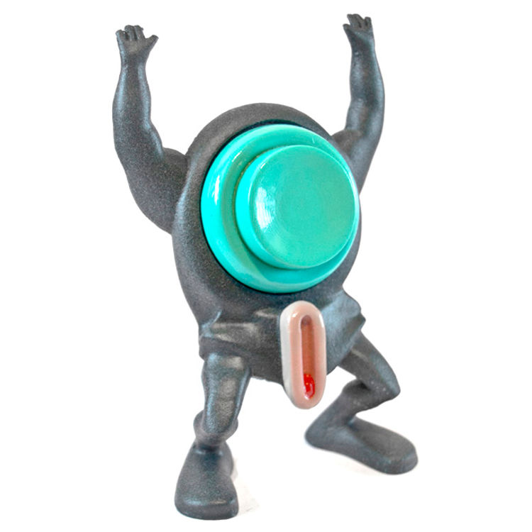 Panic Button - Blue Button by Emilio Subirá