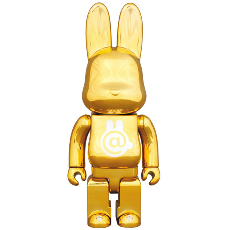 400% R@bbrick Chrome Gold ( Project 1/6 Exclusive ) by Medicom