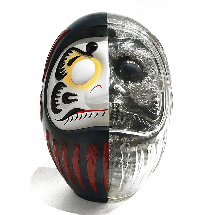 Daruma Skull X-Ray Full Color Navy by Secret Base