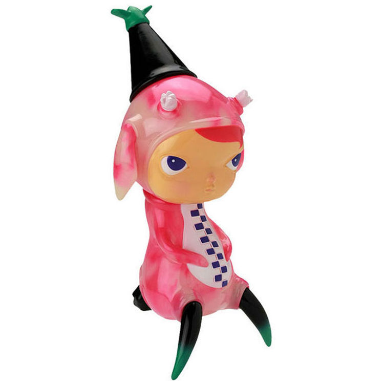 Calliope Jackalope - GID Pink Swirl by Kathie Olivas