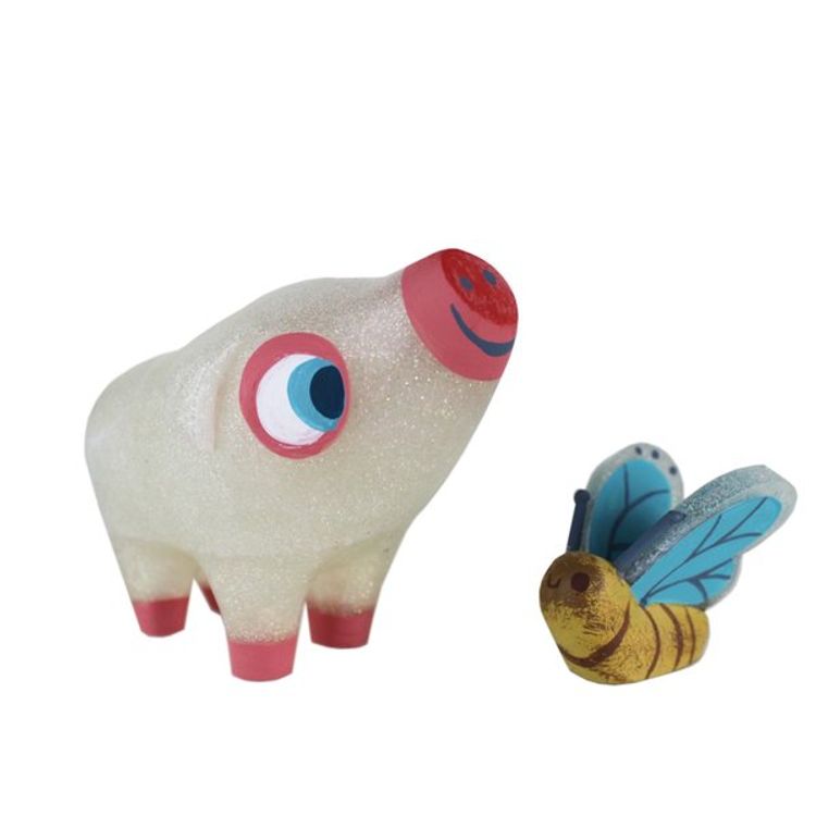 Porkchop and Moth by Michelle Valigura