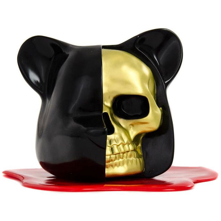 Dissected Bear Head - Black & Gold (NYCC '16) by Luke Chueh