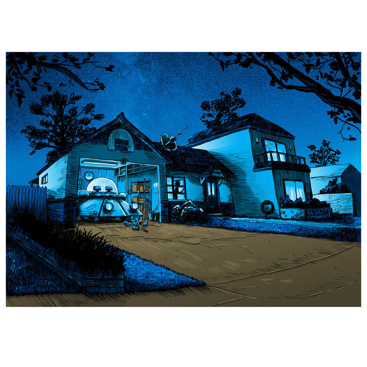 Nighttime makes up half of all time (GID Variant) by Tim Doyle